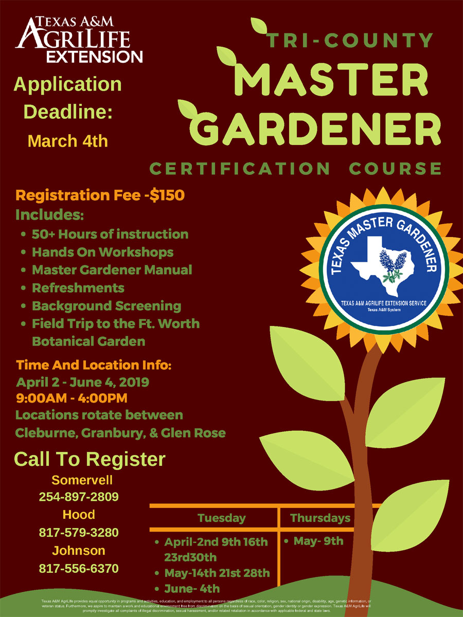 Master Gardners Certification