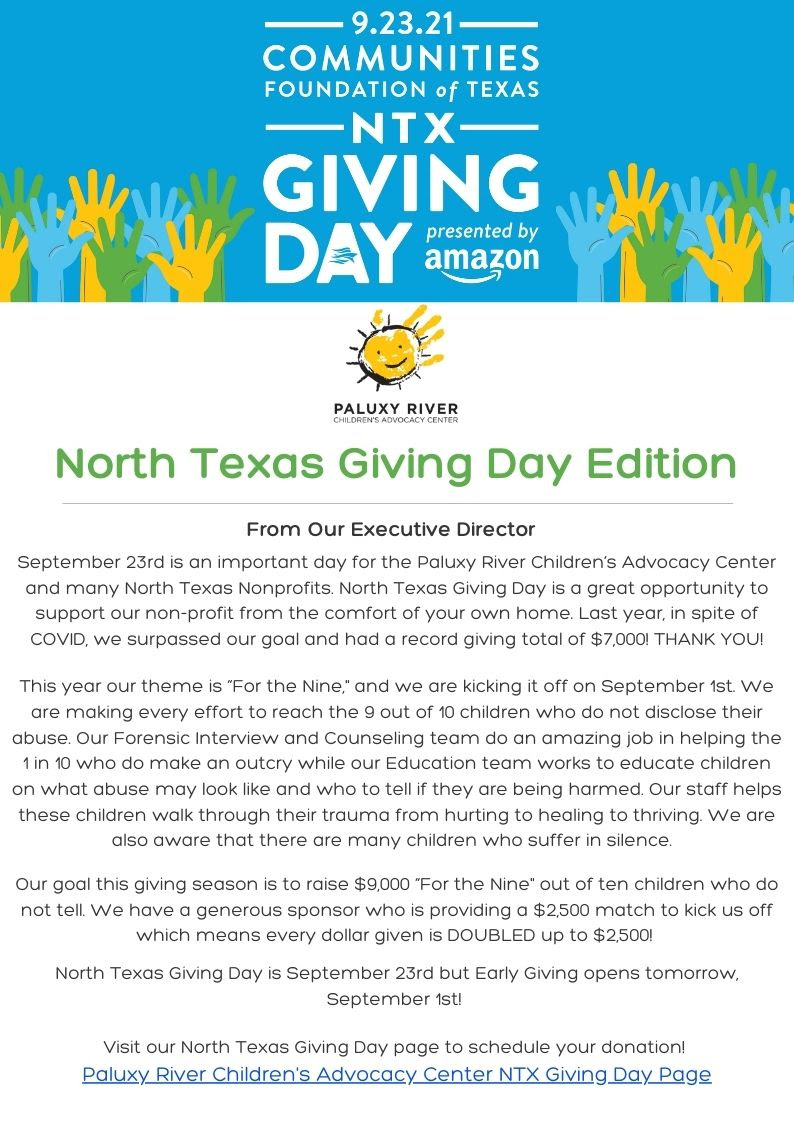 Support PRCAC on North Texas Giving Day