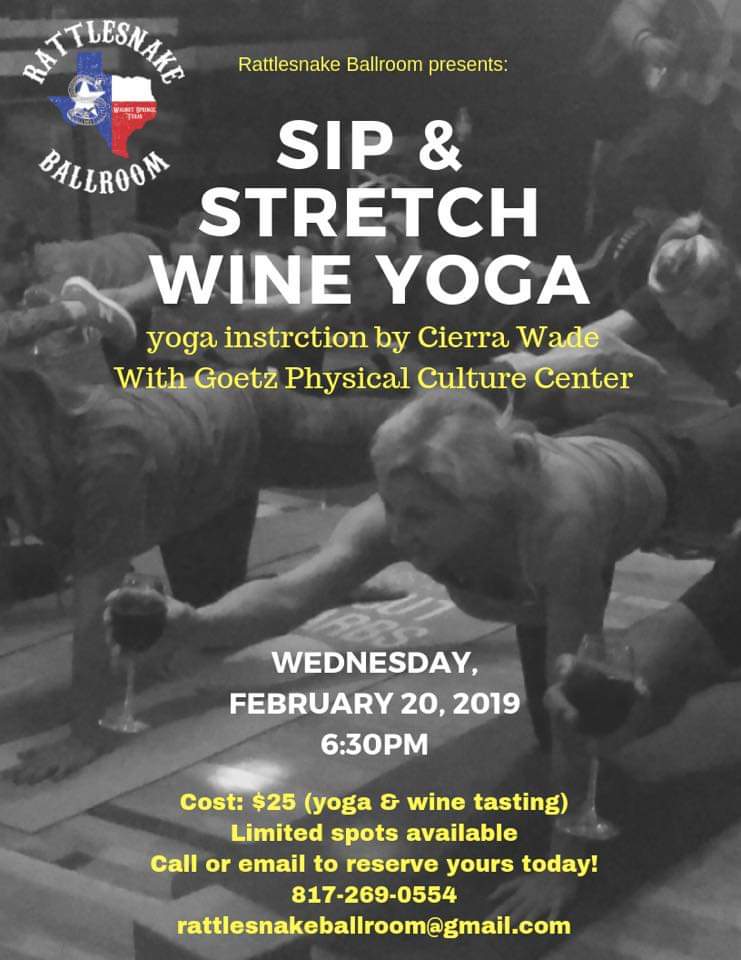 Sip & Stretch Wine Yoga