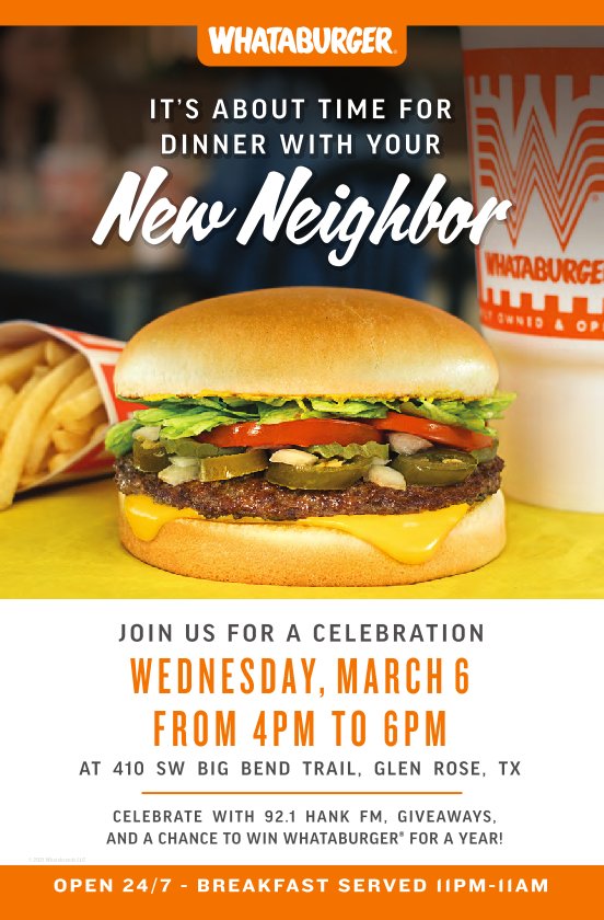 whataburger opening