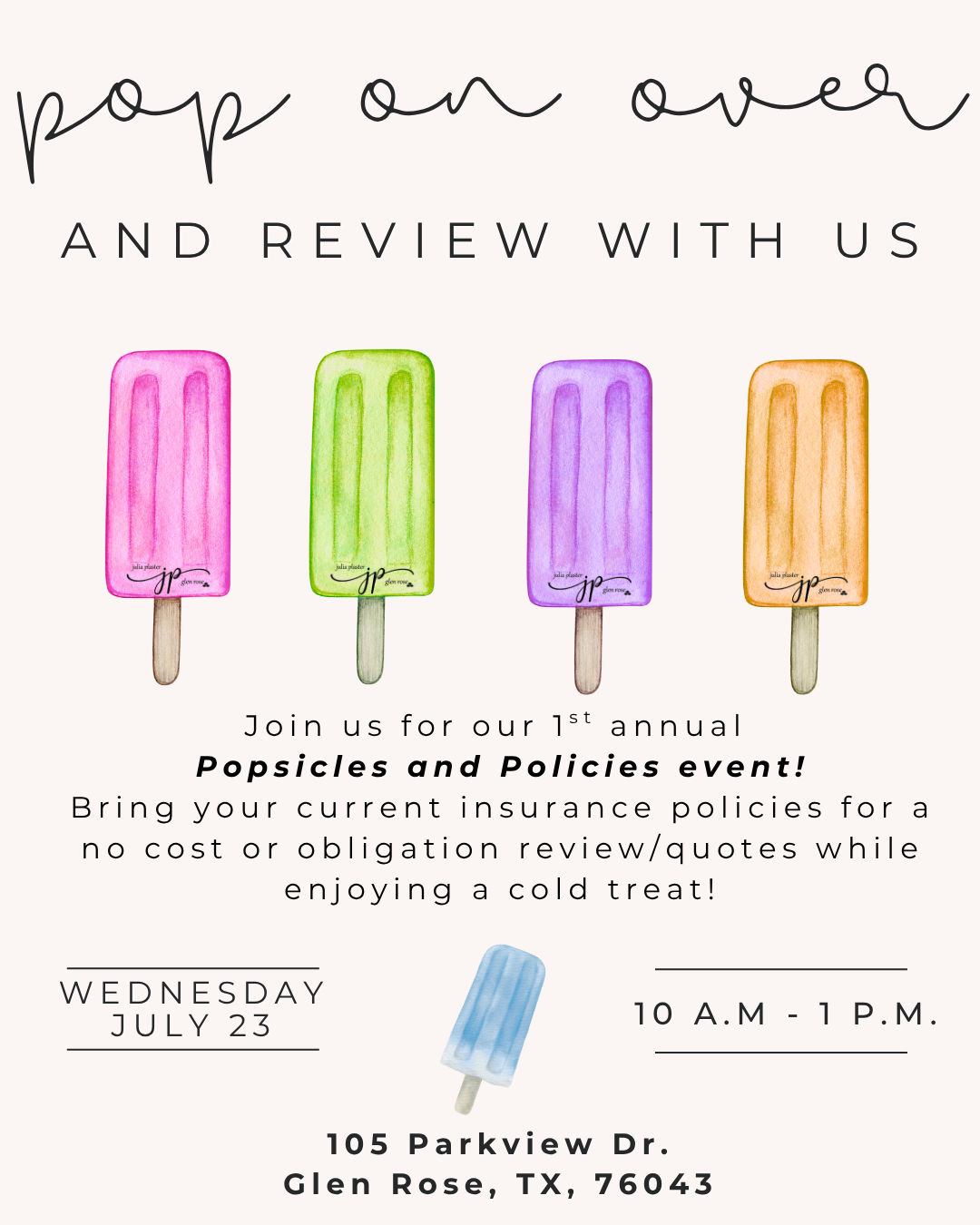 Popsicles and Policies!