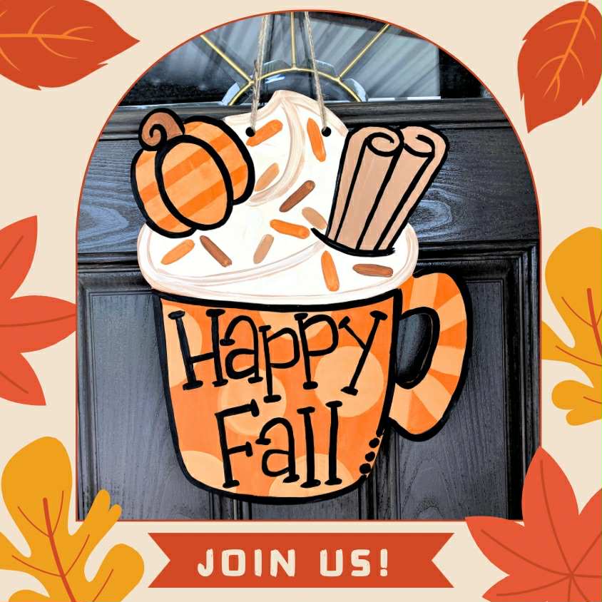 Happy Fall Y’all Door Hanger Paint Party
