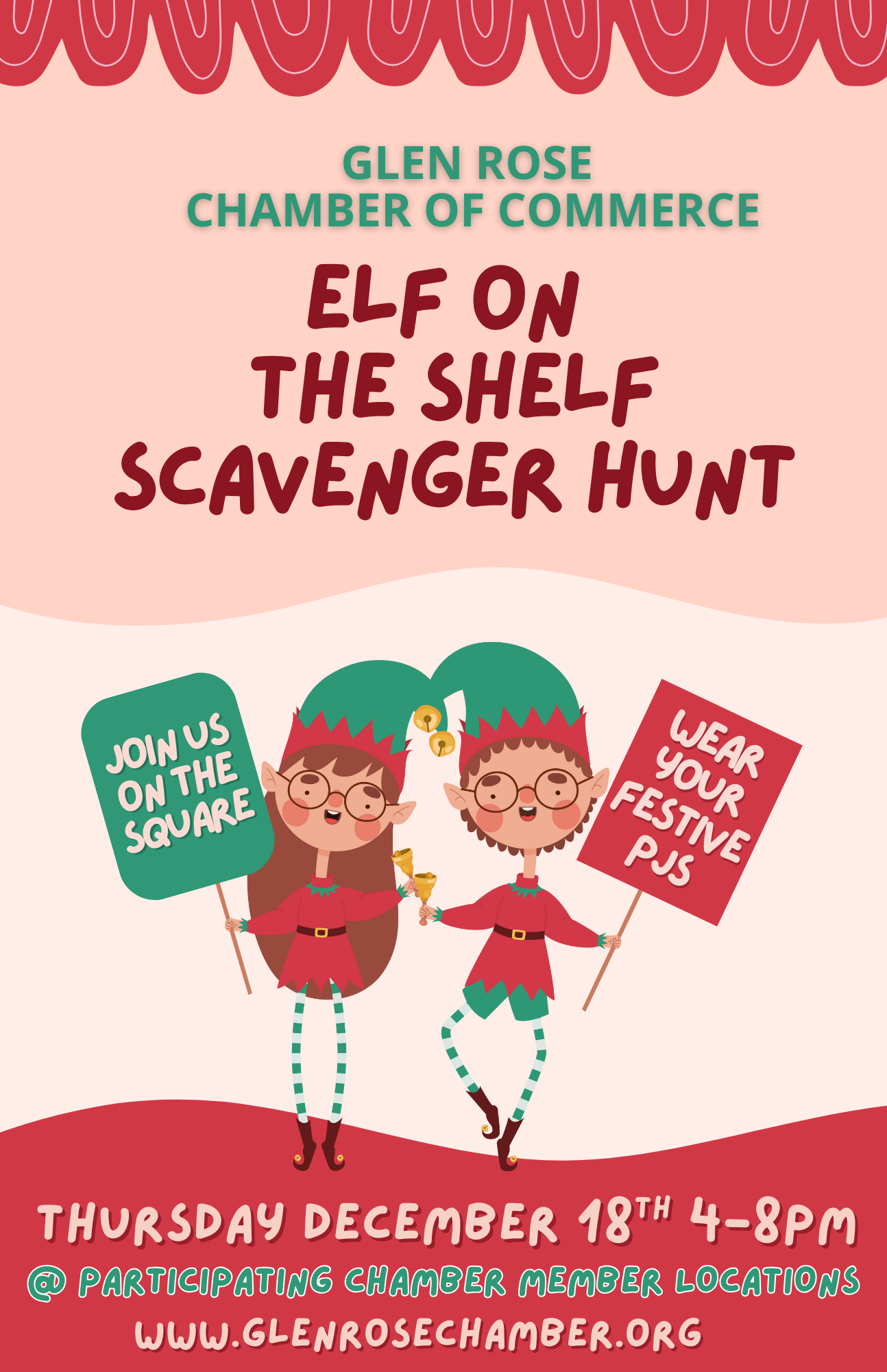 Elf on the Shelf Scavenger Hunt