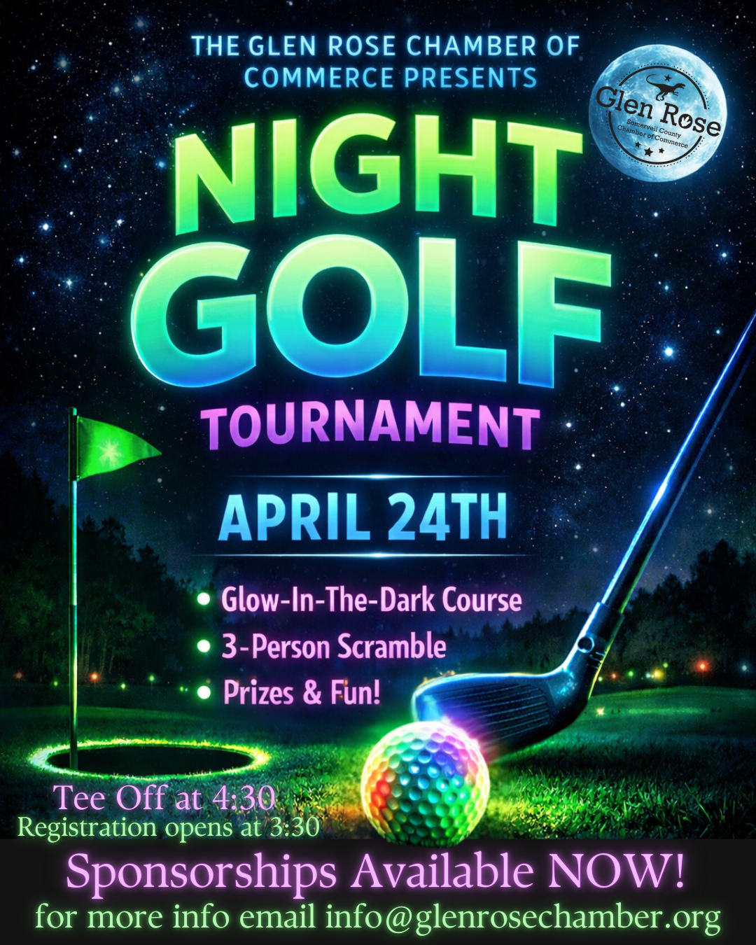 Glen Rose Chamber: Night Golf